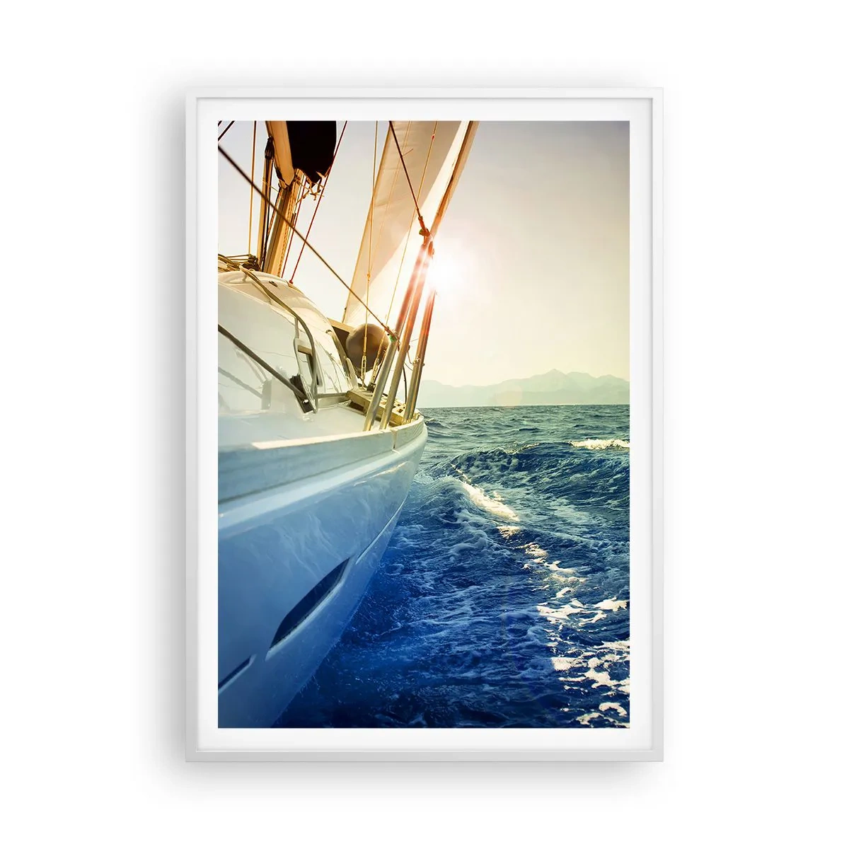 Poster in een witte lijst - Voor het avontuur - 70x100 cm