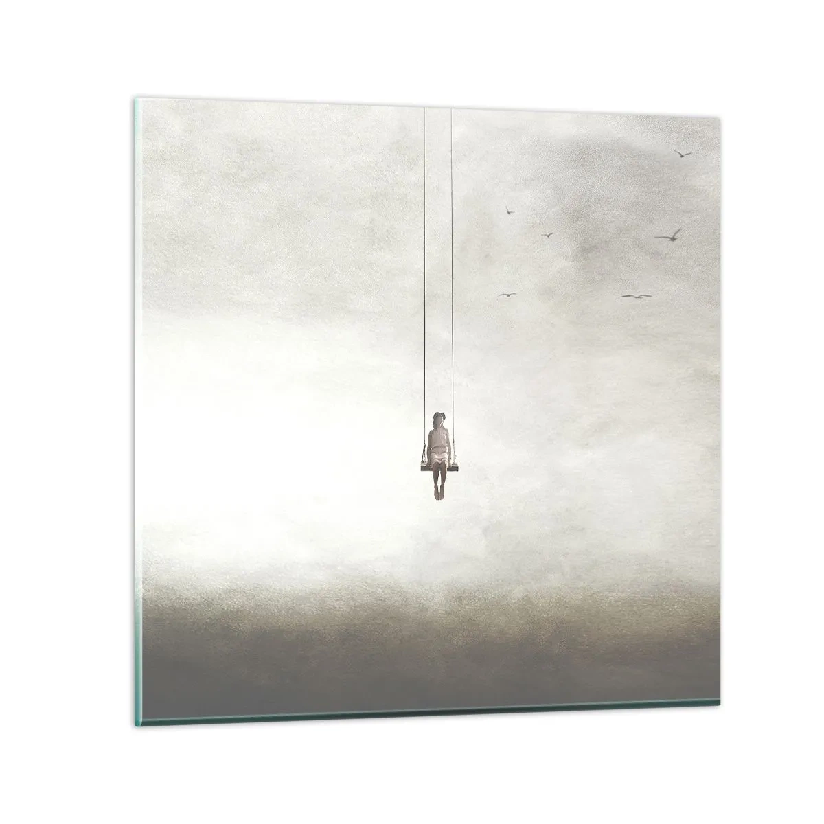 Schilderen op glas - Een kind in ons - 40x40 cm