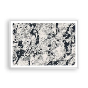 Poster in een witte lijst - Interpenetratie van tegenstellingen - 100x70 cm