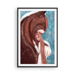 Poster in een zwarte lijst - Welkom in het sprookje - 61x91 cm