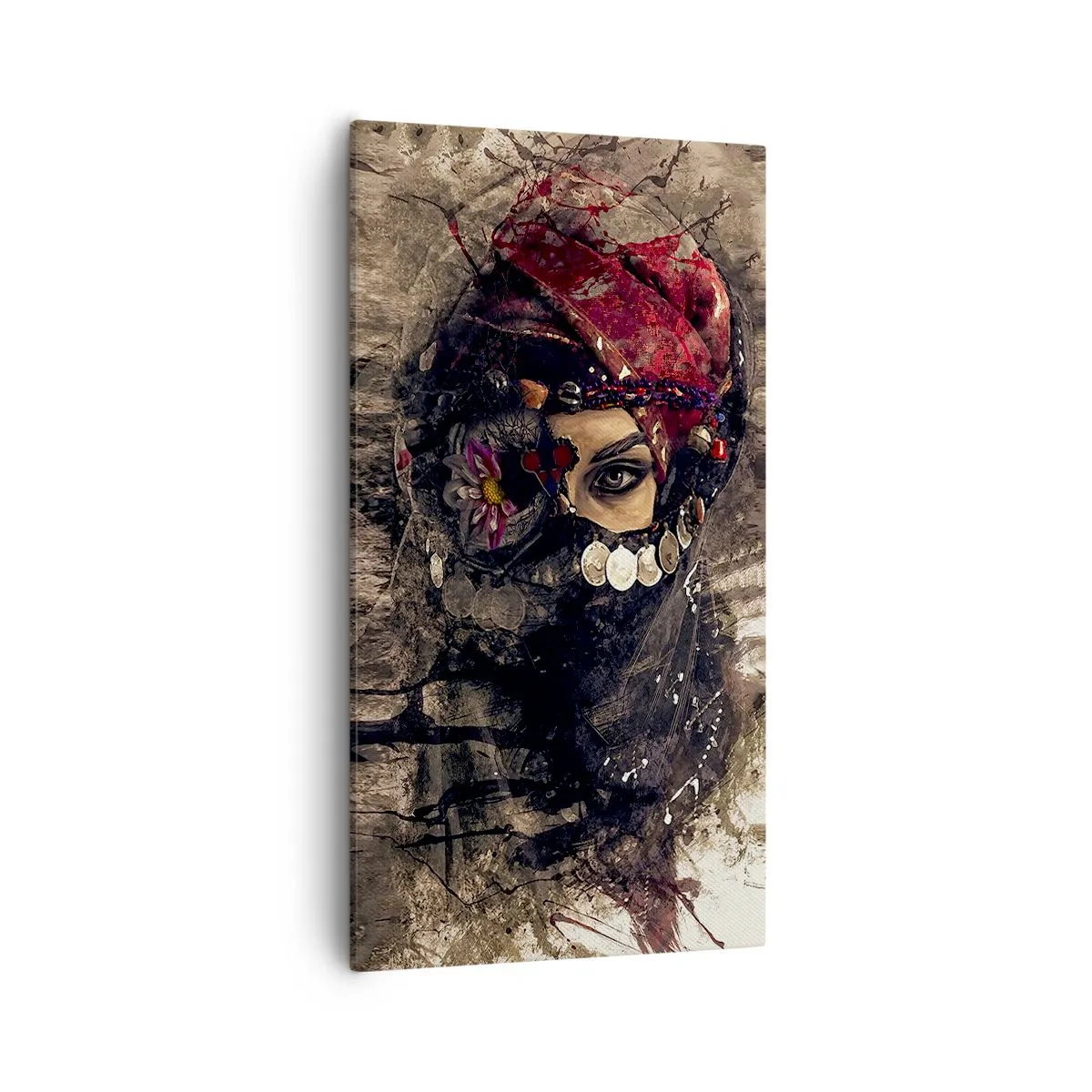 Schilderen op canvas - Op zijn zachtst gezegd verontrustend - 55x100 cm