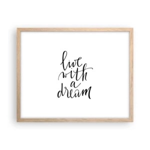 Een poster in een licht eiken lijst - Natuurlijk - 50x40 cm