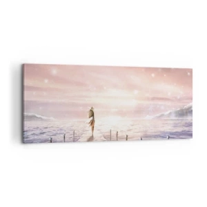 Schilderen op canvas - In het licht van een droom - 100x40 cm