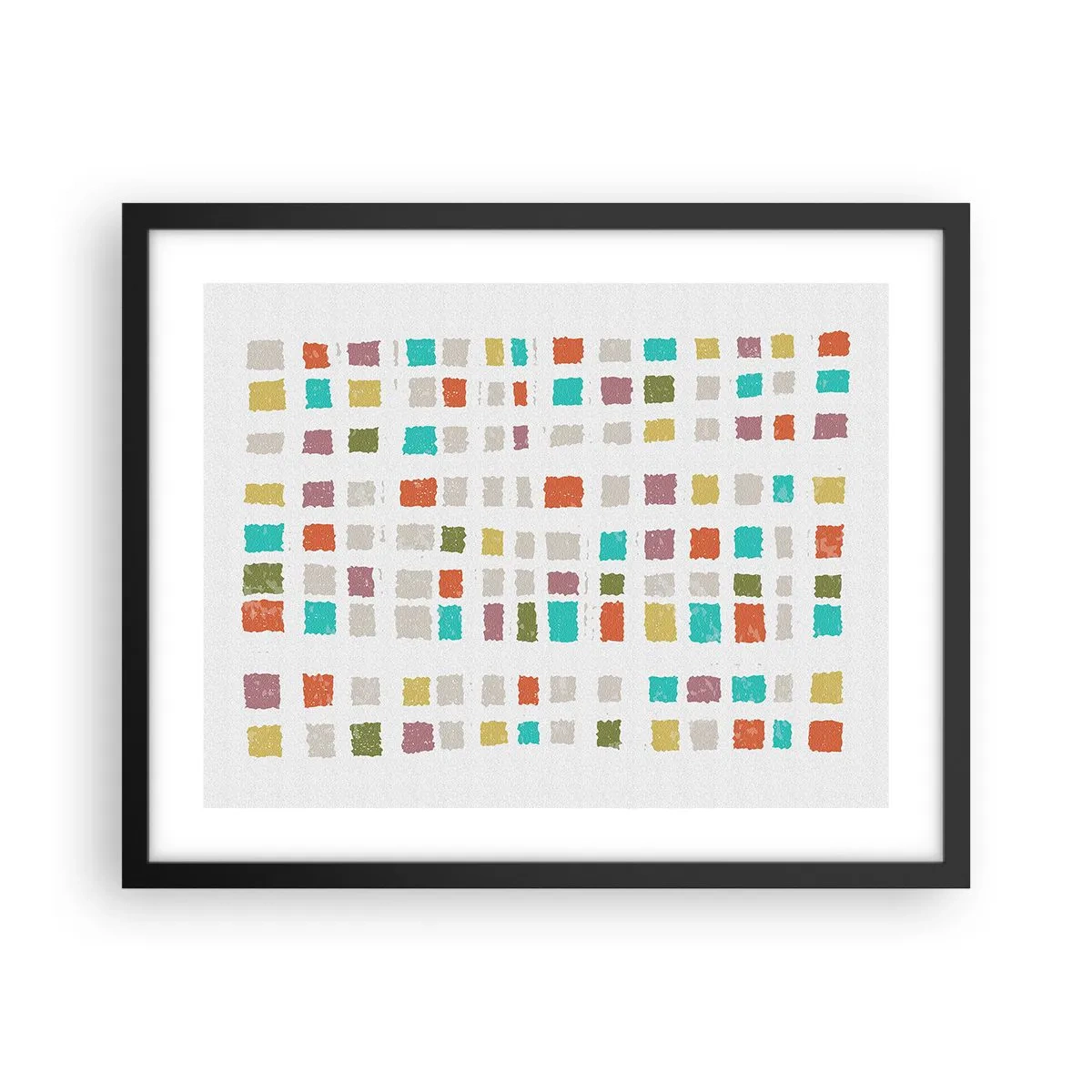 Poster in een zwarte lijst - Onbekend spel - 50x40 cm