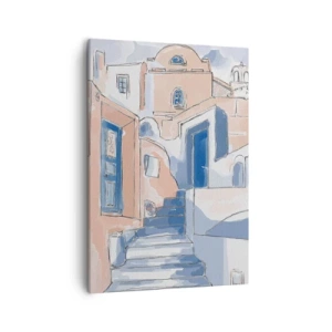Schilderen op canvas - Exotische stad - 50x70 cm