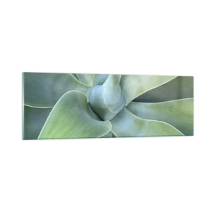 Schilderen op glas - De geboorte van groen - 90x30 cm