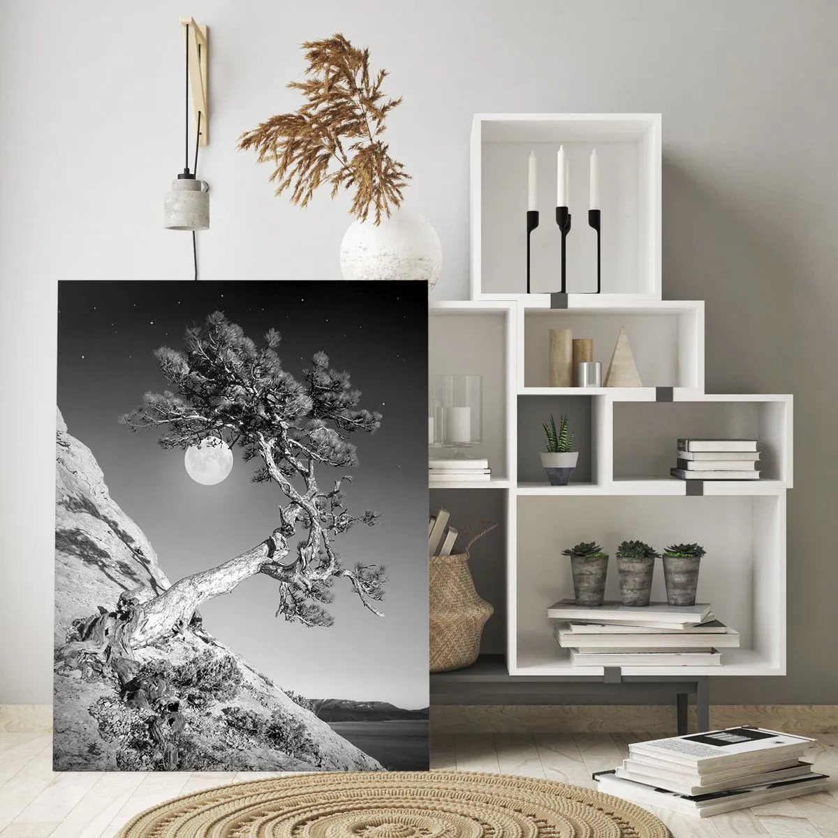 Schilderen op glas - Een zegevierende jager - 50x70 cm