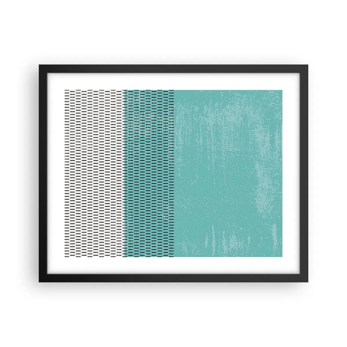 Poster in een zwarte lijst - Een uitgebalanceerde compositie - 50x40 cm