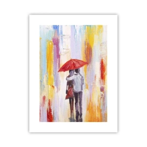 Poster - Laat het maar regenen - 30x40 cm