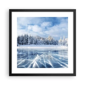 Poster in een zwarte lijst - Een oogverblindend en kristalhelder uitzicht - 40x40 cm