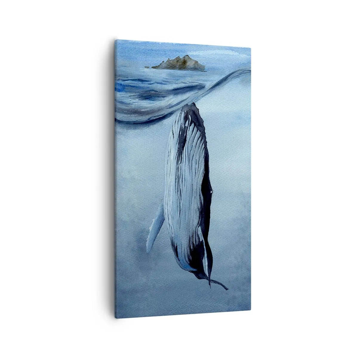 Schilderen op canvas - Twee noordelijke werelden - 55x100 cm