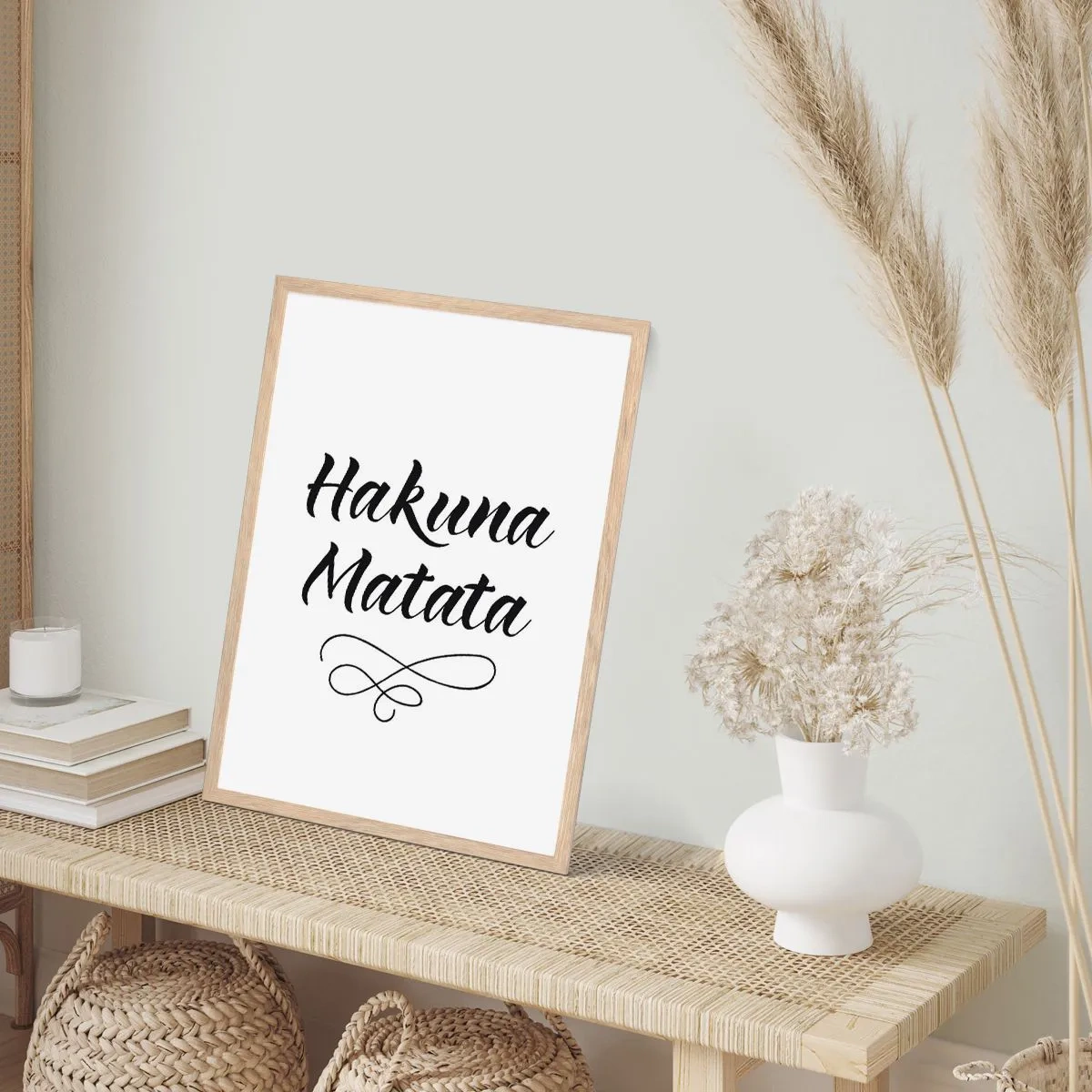 Een poster in een licht eiken lijst - Beste advies - 40x50 cm