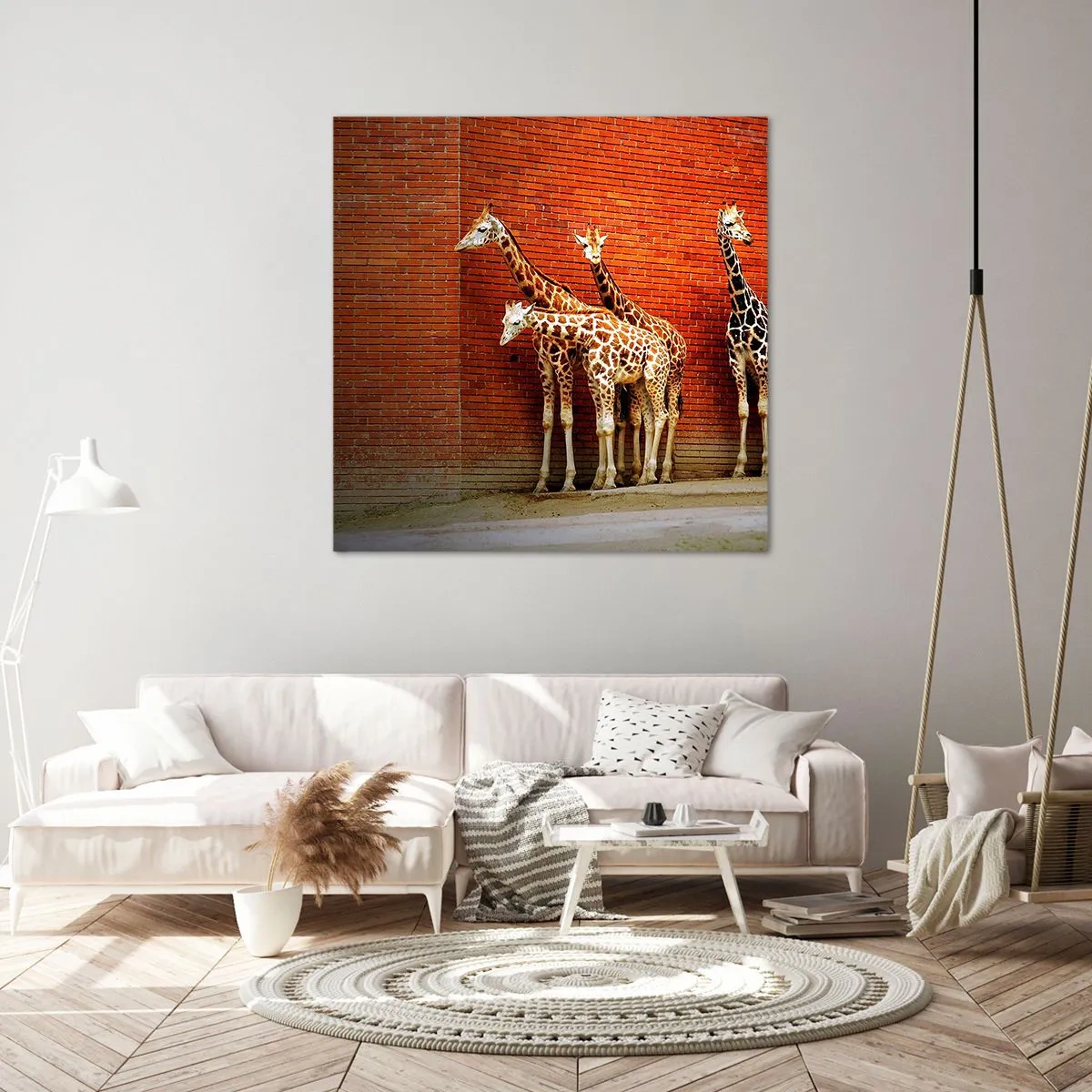 Schilderen op canvas - Zie je acacia? - 40x40 cm