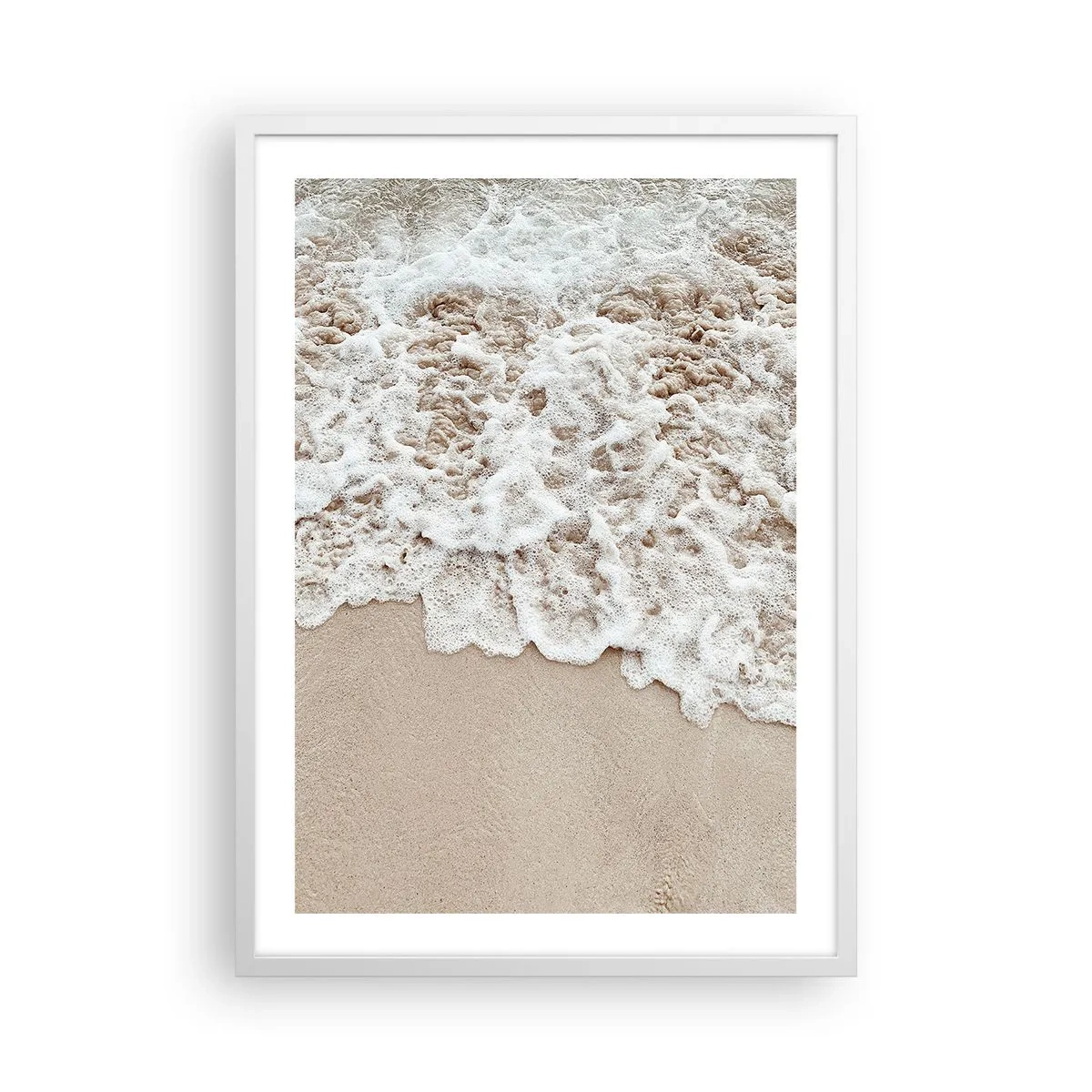 Poster in een witte lijst - Ben zo terug - 50x70 cm