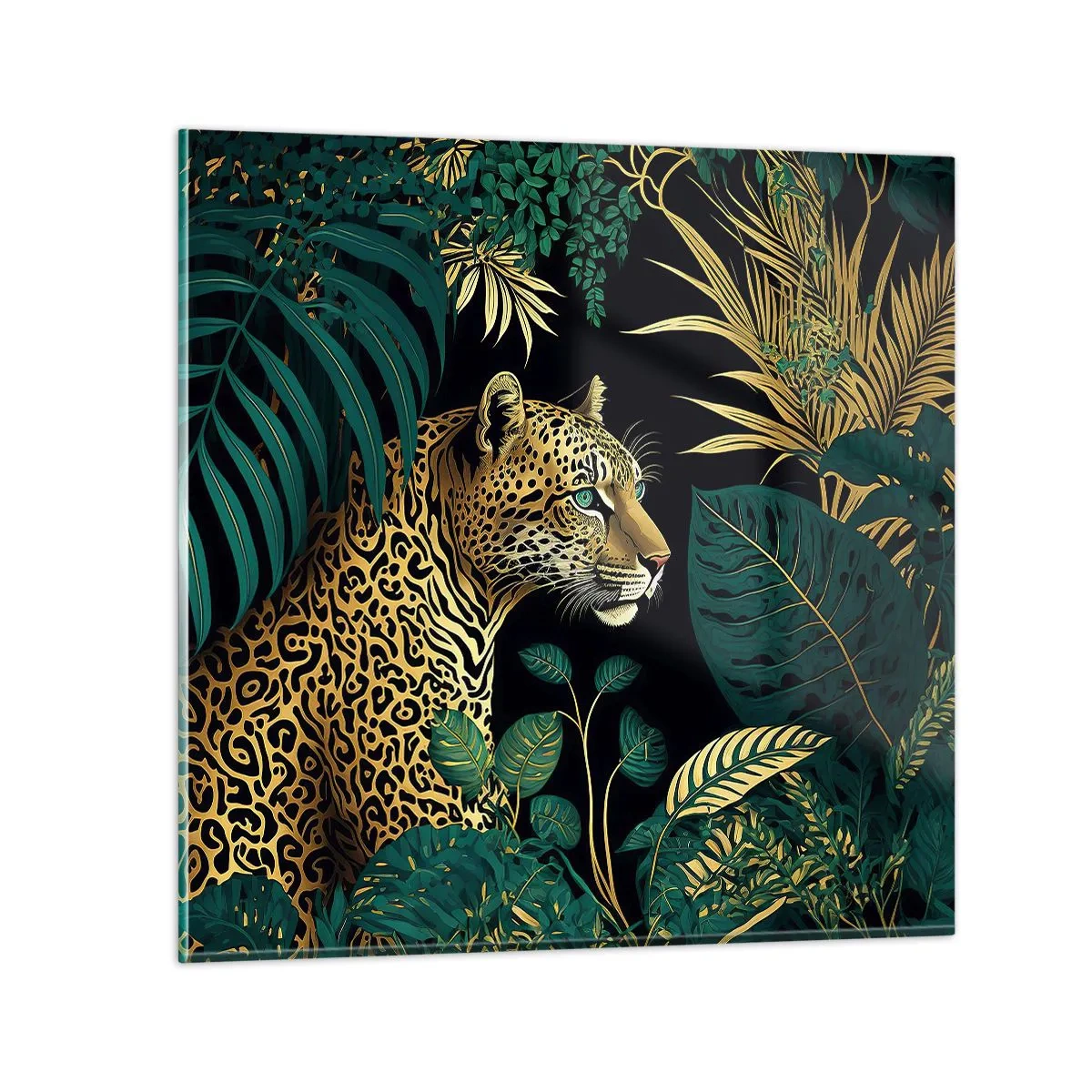 Schilderen op glas - Een gastheer in de jungle - 50x50 cm