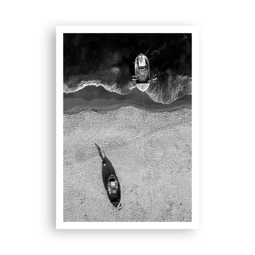 Poster - Nog steeds aan de oever… - 70x100 cm