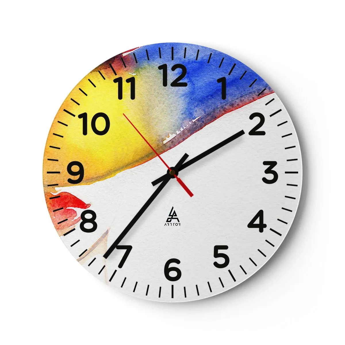 Wandklok - Klok - Portret van een dame - 40x40 cm