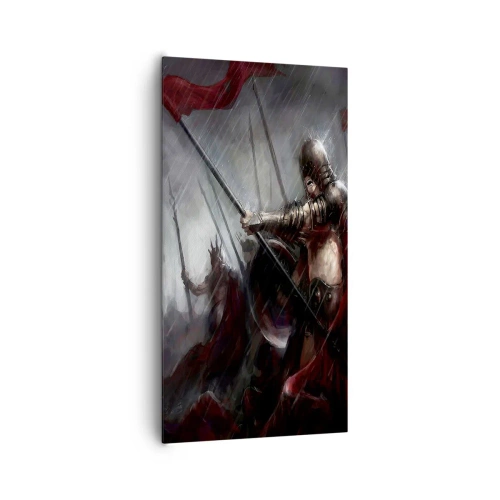 Schilderen op canvas - Voorbijganger, vertel Sparta... - 65x120 cm