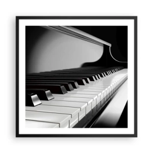 Poster in een zwarte lijst - Harmonie van vormen en kleuren - 60x60 cm