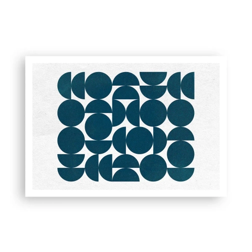 Poster - Cirkels en halfcirkels - 100x70 cm