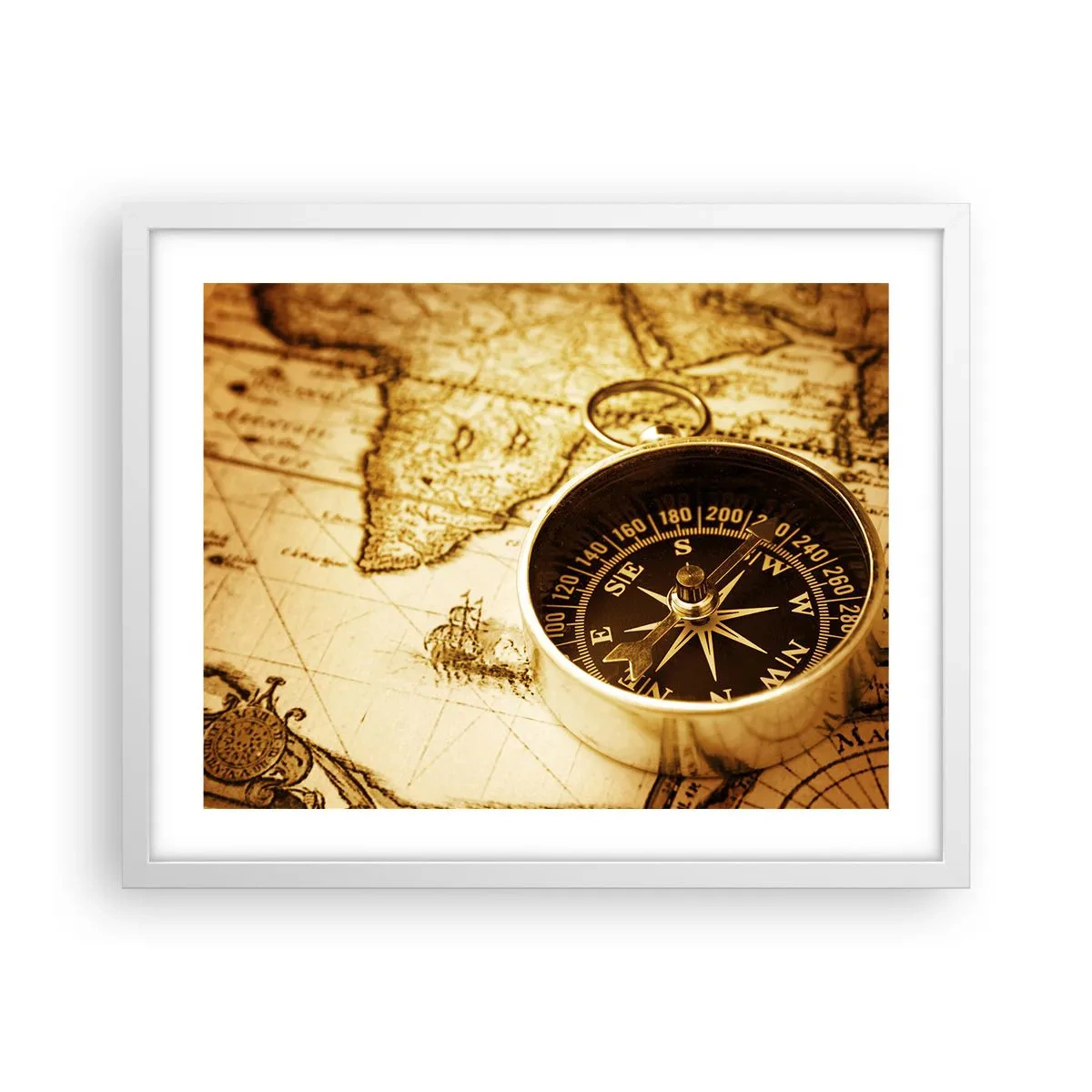 Poster in een witte lijst - Oost of west? - 50x40 cm