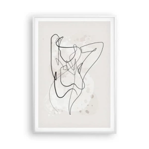 Poster in een witte lijst - De kunst van het verleiden - 70x100 cm