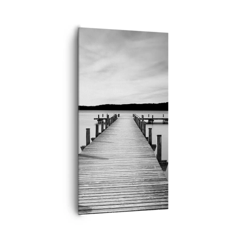 Schilderen op canvas - Bij de waterput - vrede - 65x120 cm