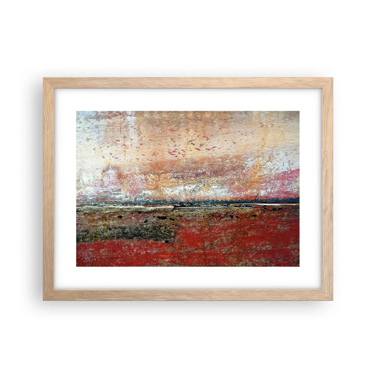 Een poster in een licht eiken lijst - Wellicht is het de zee - 40x30 cm