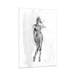 Schilderen op glas - Een onderzoek naar het ideaal van vrouwelijkheid - 50x70 cm