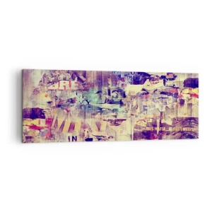 Schilderen op canvas - En dat is alles wat er zal blijven - 140x50 cm