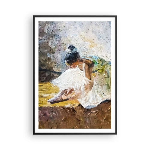 Poster in een zwarte lijst - Naar een schilderij van Degas - 70x100 cm