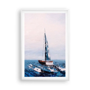 Poster in een witte lijst - Broederschap van de wind - 61x91 cm