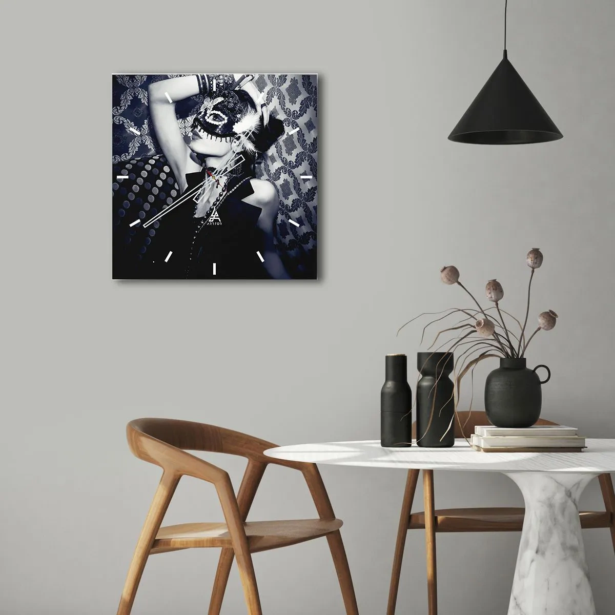 Wandklok - Klok - Decoraties, ornamenten, patronen ... - 40x40 cm