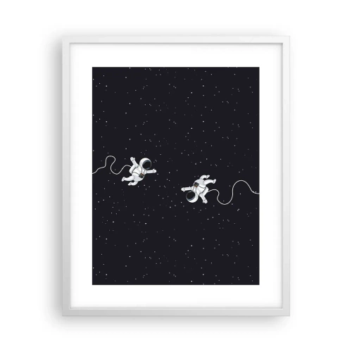 Poster in een witte lijst - Kosmische dans - 40x50 cm