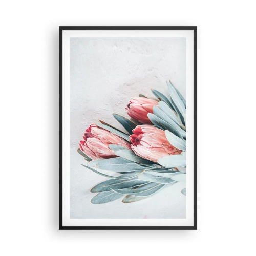 Poster in een zwarte lijst - Schaamt zich voor hun eigen schoonheid - 61x91 cm