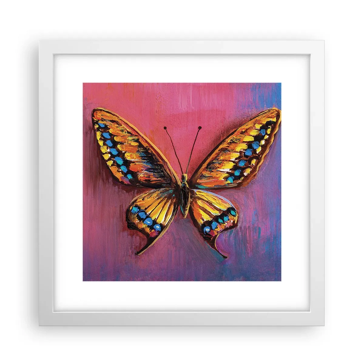 Poster in een witte lijst - Een juweel van de natuur - 30x30 cm