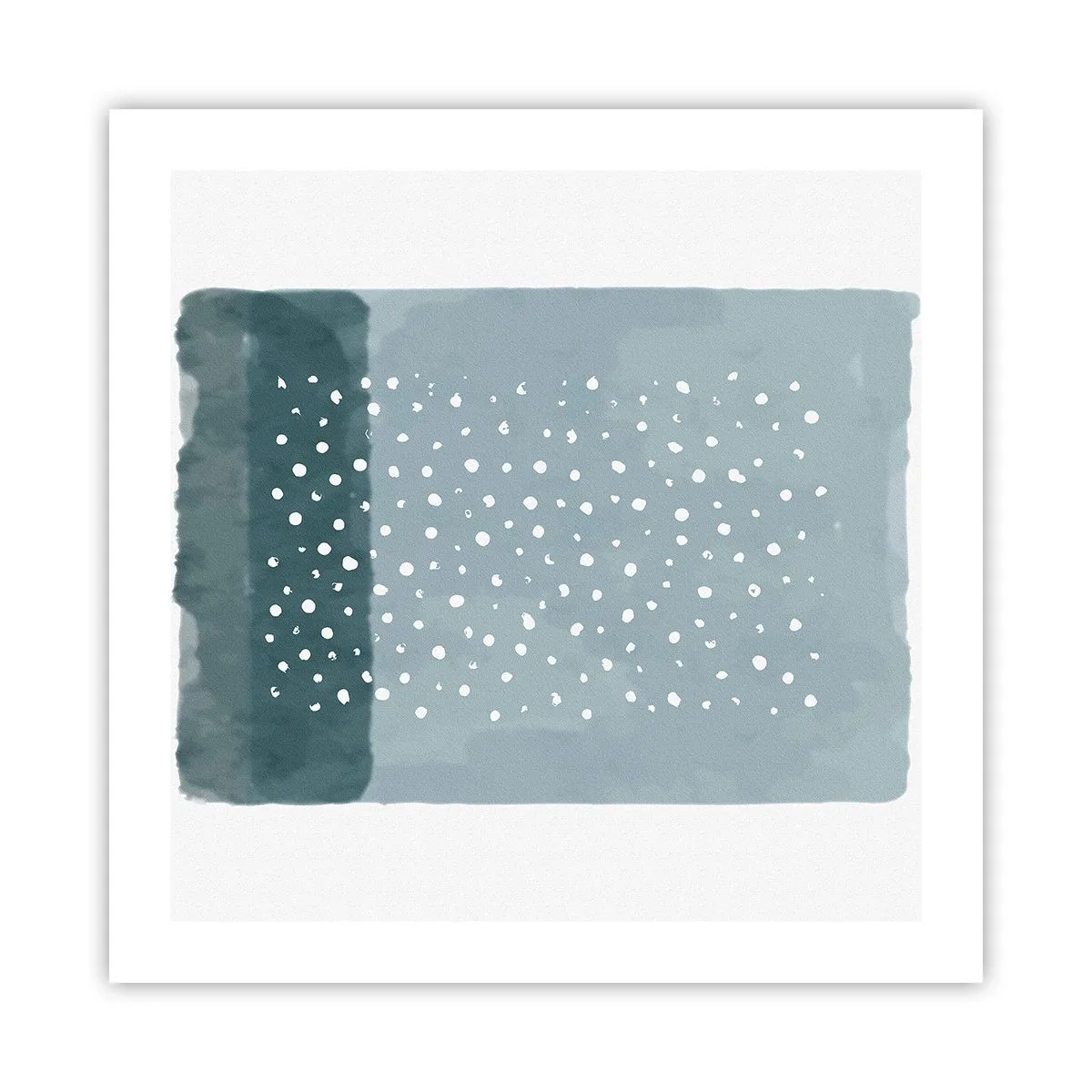 Poster - Gegroeid op blauw - 50x50 cm