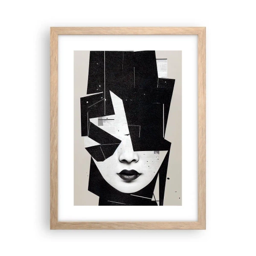 Een poster in een licht eiken lijst - Diep verborgen - 30x40 cm