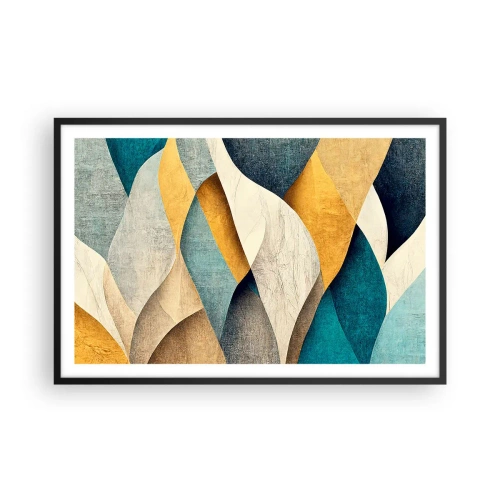 Poster in een zwarte lijst - Ritme en beweging - 91x61 cm