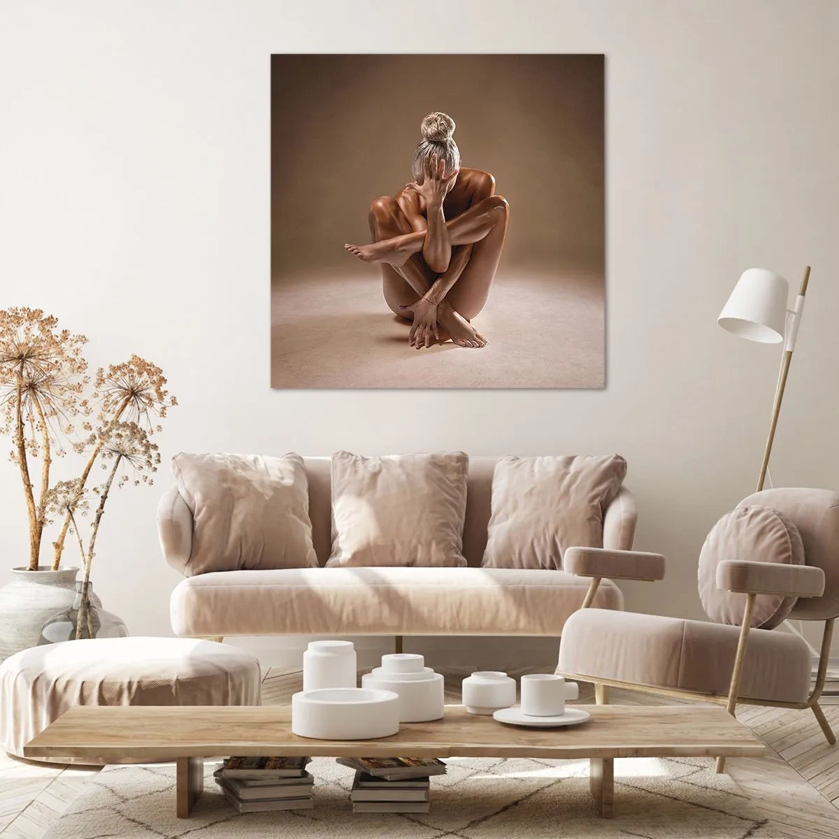 Schilderen op canvas - De eenheid van lichaam en geest - 40x40 cm