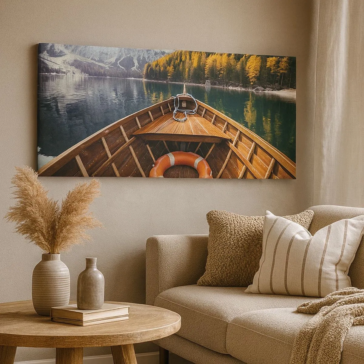 Schilderen op canvas - Bergtocht - 100x40 cm