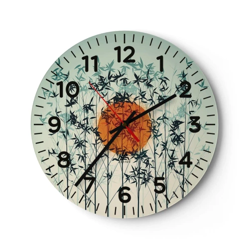 Wandklok - Klok - Japanse zon - 30x30 cm