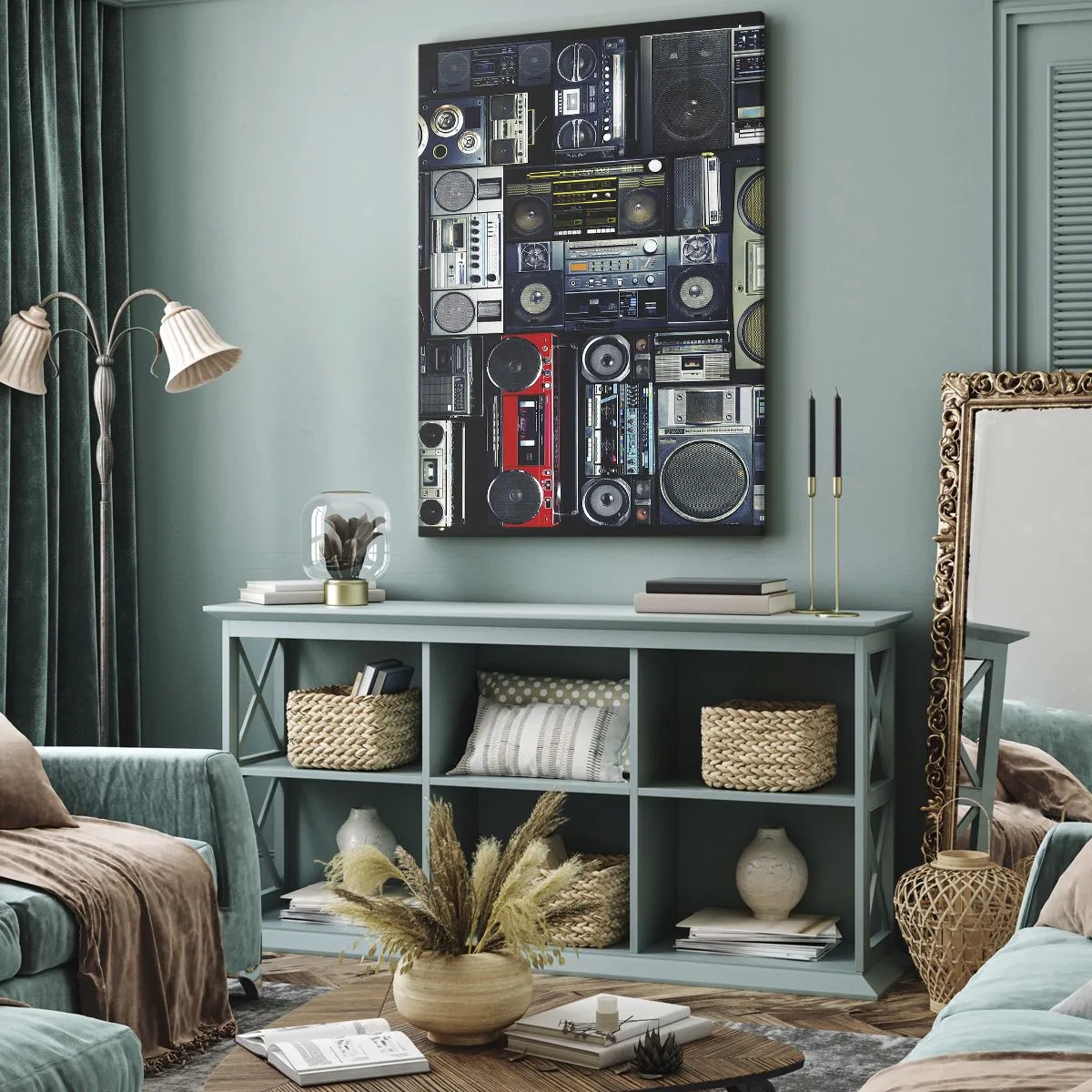 Schilderen op canvas - Verlangen naar de jaren 80 - 45x80 cm