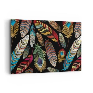 Schilderen op canvas - Het vogelcarnaval - 100x70 cm
