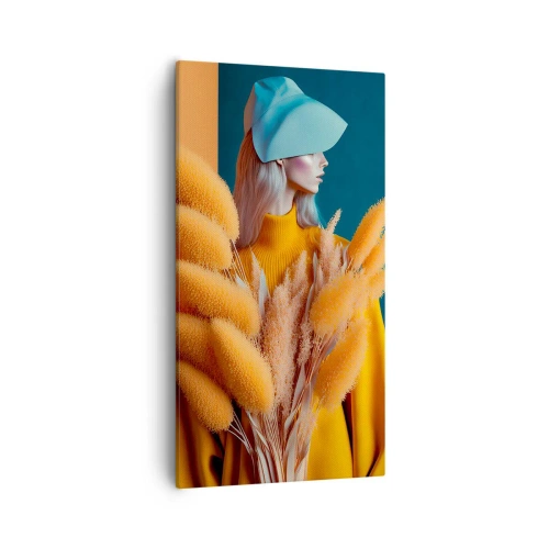 Schilderen op canvas - Pluizig portret - 55x100 cm
