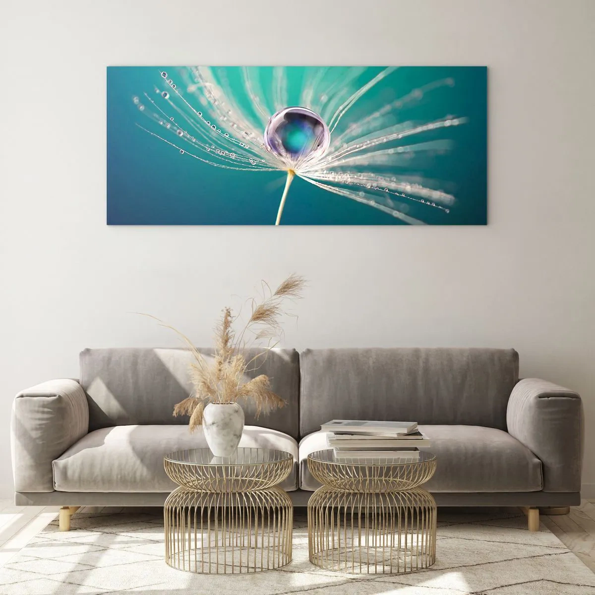 Schilderen op glas - Mystiek moment - 100x40 cm