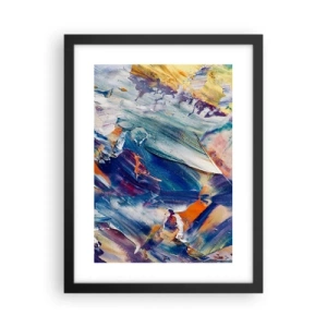 Poster in een zwarte lijst - Kleur verwarring - 30x40 cm