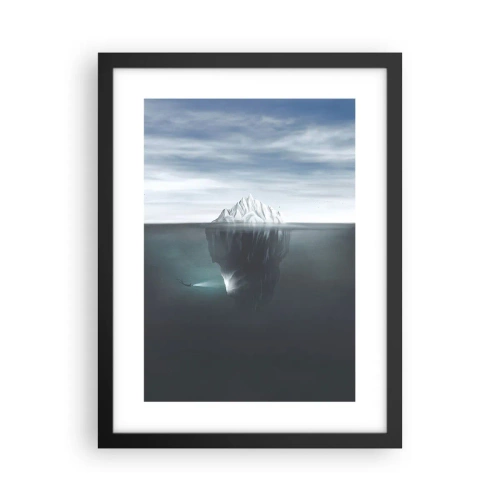 Poster in een zwarte lijst - Onderwater mysterie - 30x40 cm