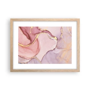 Een poster in een licht eiken lijst - Een streling van kleuren - 40x30 cm