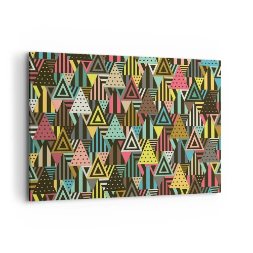 Schilderen op canvas - In ritme op drie - 120x80 cm